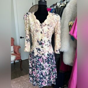 Vintage Ombre Mini Dress